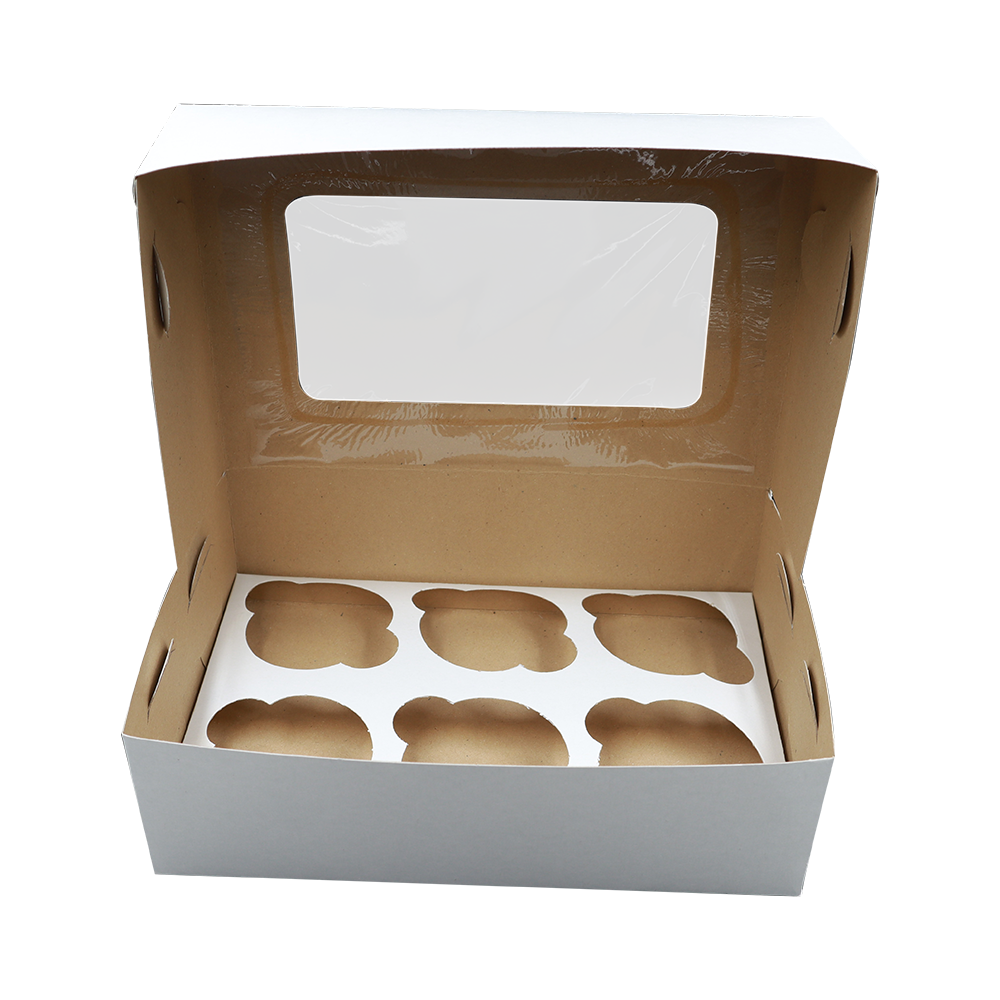 Caja Blanco para 6 Cupcakes con inserto – la fabrica de cajas mx