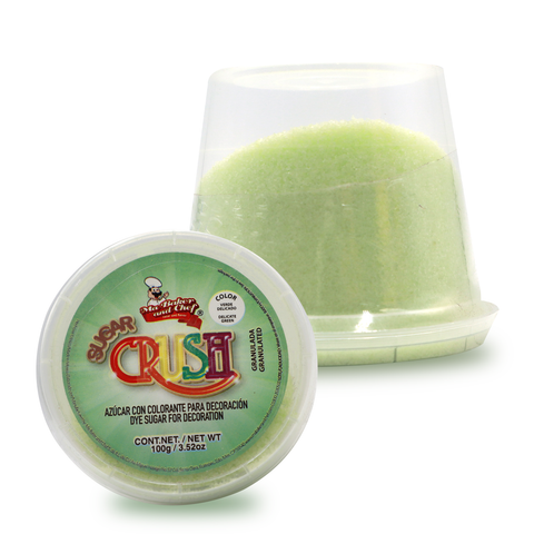 Azúcar Granulada de Colores - Sugar Crush - 100g - Verde Delicado