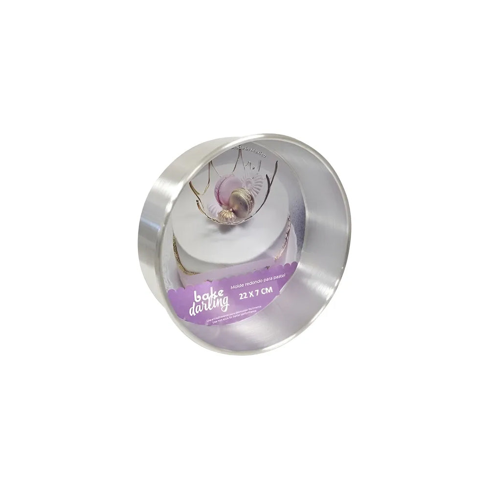 MOLDE REDONDO ACERO ANTIADHERENTE 22X7 CM BAKE DARLING