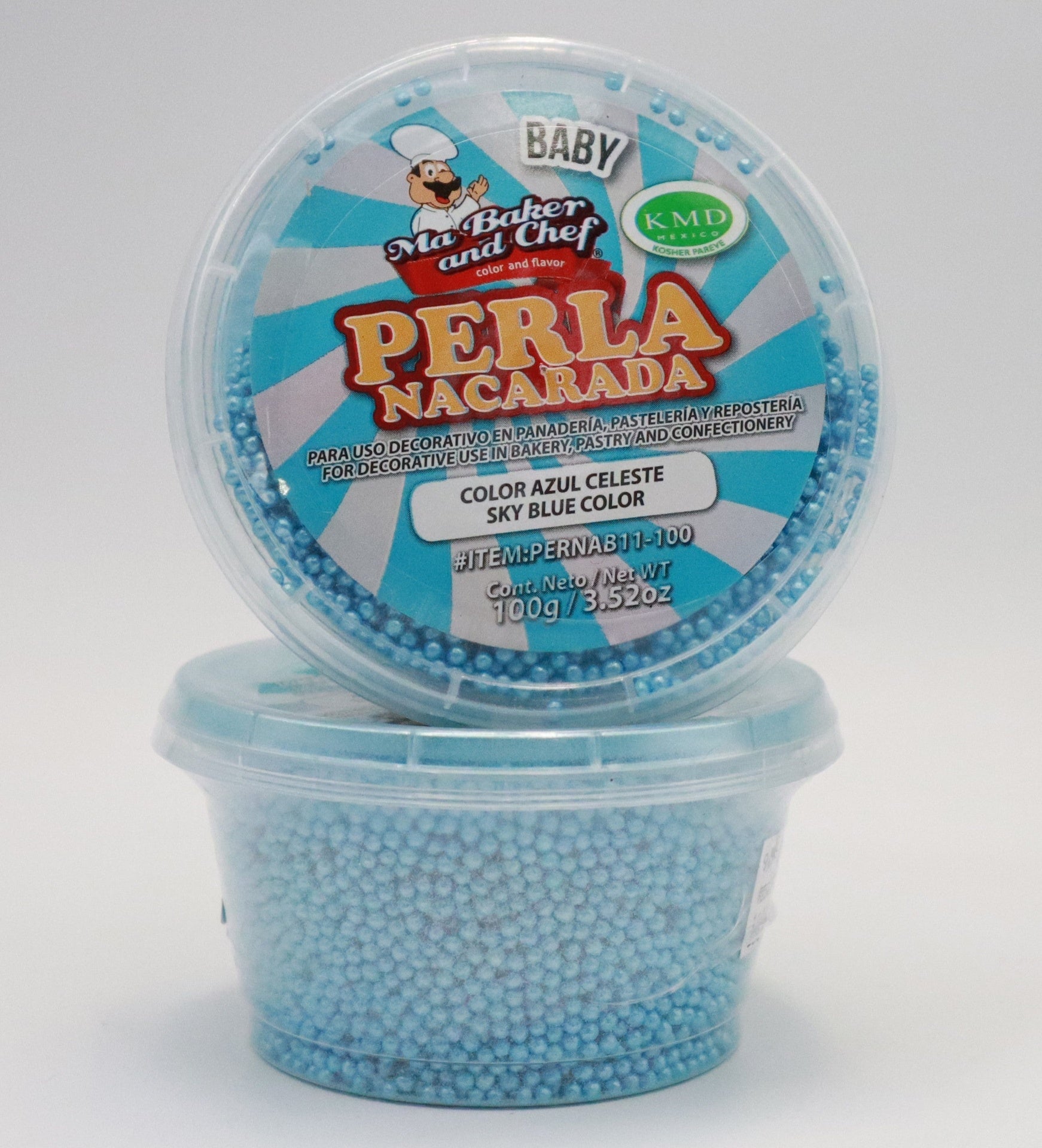 PERLA NACARADA BABY AZUL CELESTE MA BAKER