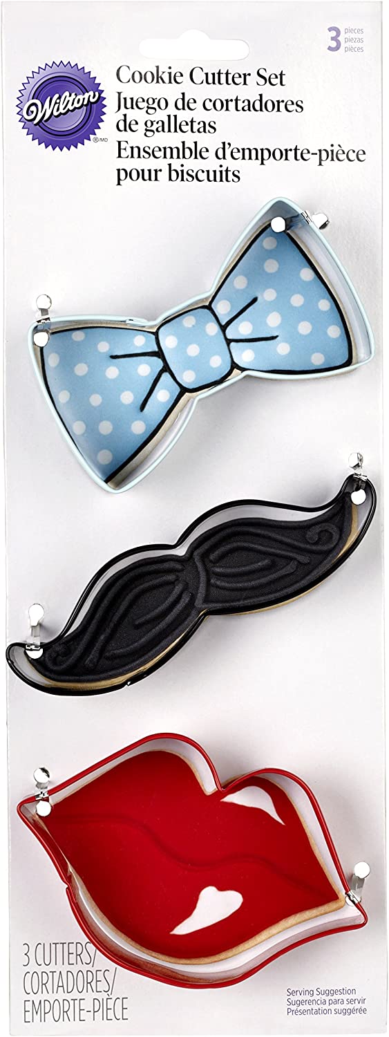 CORTADOR GALLETAS METALICO MOÑO, LABIOS, BIGOTE