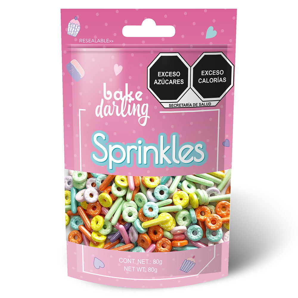 SPRINKLES JIMMIES MIX COLORES 80 GR BAKE DARLING
