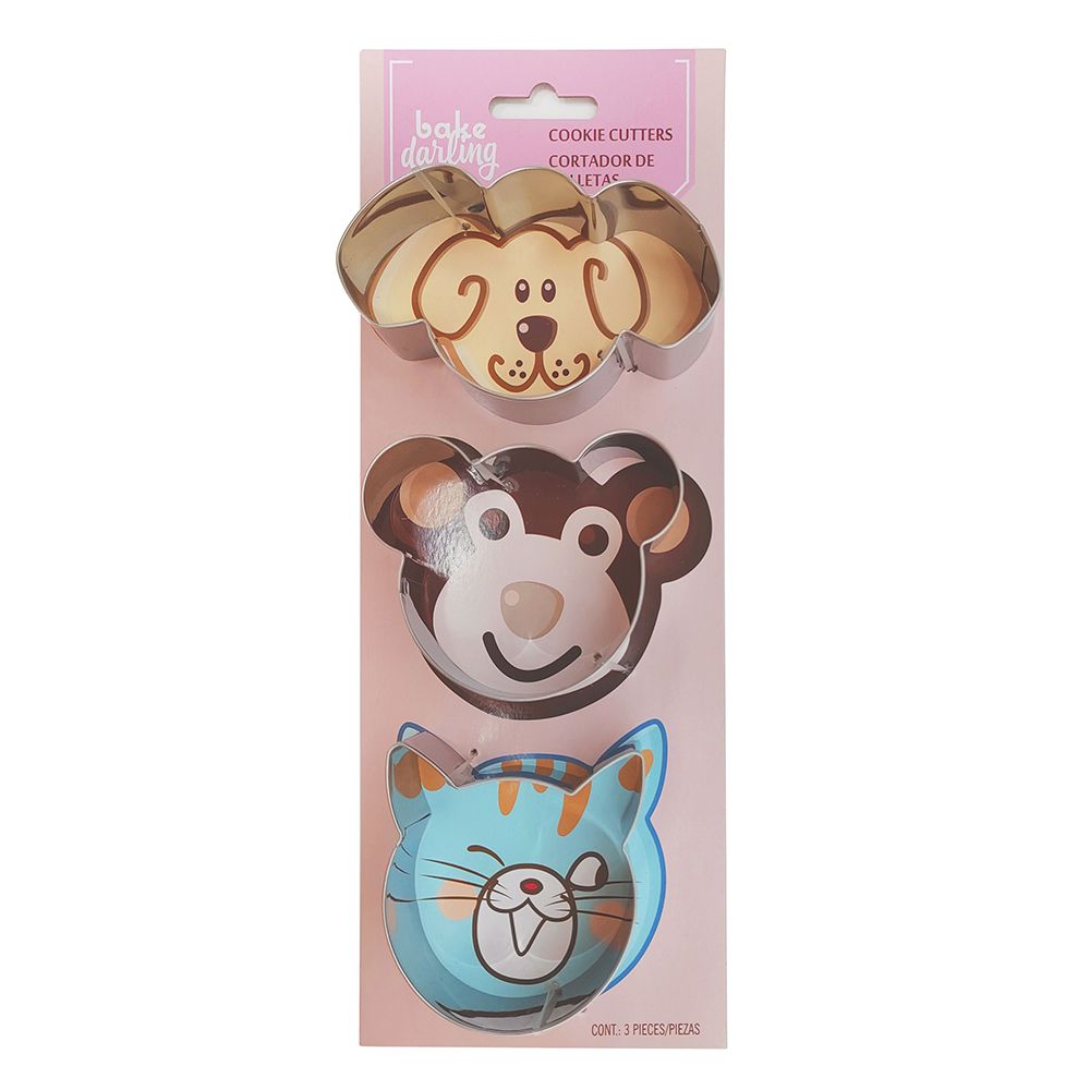 CORTADOR GALLETAS METALICO ANIMALES BAKE DARLING