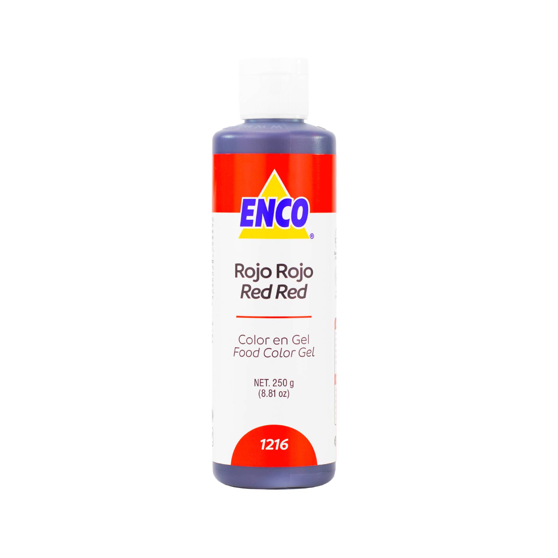 COLOR EN GEL ROJO ROJO 250 GR ENCO