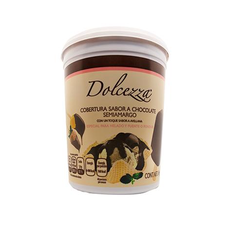 COBERTURA DE CHOCOLATE HELADO FRASCO 1 KG DOLCEZZA