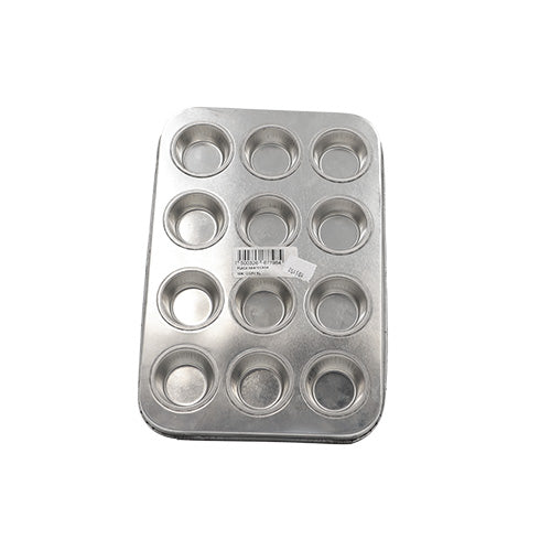 CHAROLA MINI MANTECADA LAMINA 12 CAVIDADES 28 X 18 CM ACSA