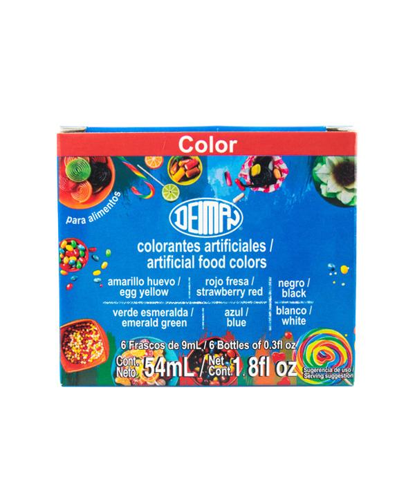 CAJITA MULTICOLOR CON 6 COLORES DE 9 ML DEIMAN