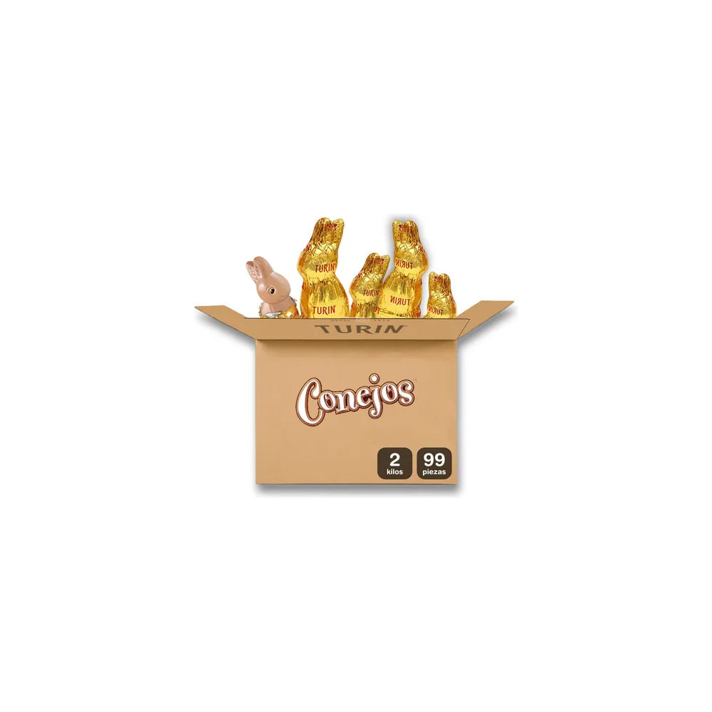 CHOCOLATE CONEJO A GRANEL CAJA 2 KG TURIN