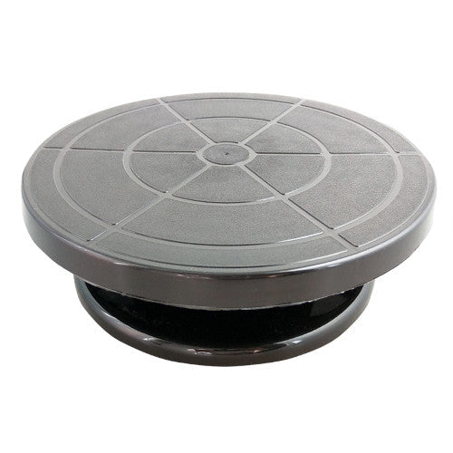 BASE GIRATORIA PLASTICO NEGRO 28 CM ALEGRIA