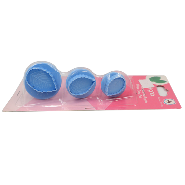 CORTADOR EYECTOR PLASTICO FONDANT HOJA CLASICA ALEGRIA