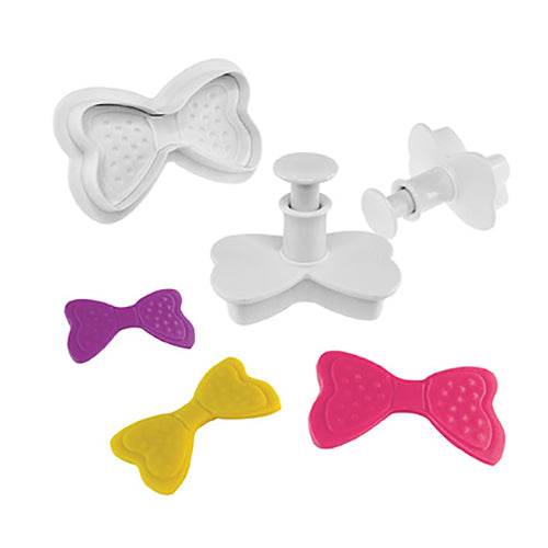 CORTADOR EYECTOR PLASTICO FONDANT MOÑOS 3 PIEZAS