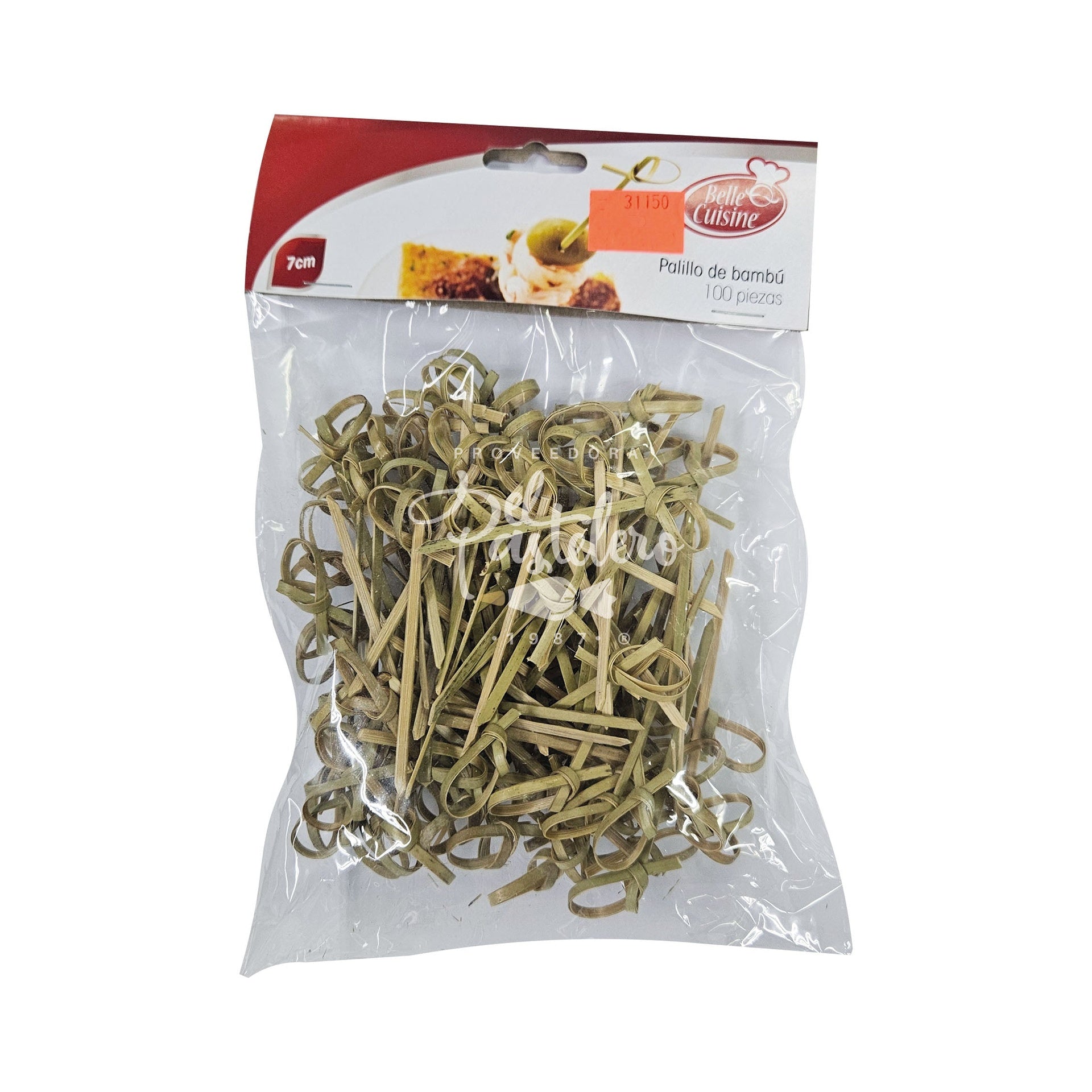 PALILLO BAMBU NUDO 07 CM ALIMENTOS 100 PIEZAS ALEGRIA 4-0701
