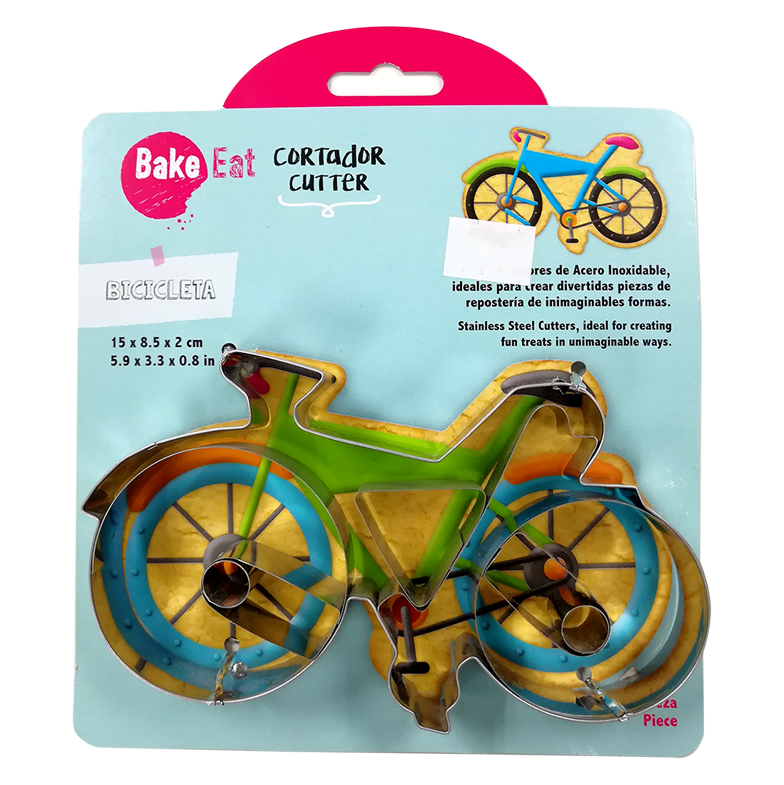 CORTADOR GALLETAS ACERO INOXIDABLE BICICLETA