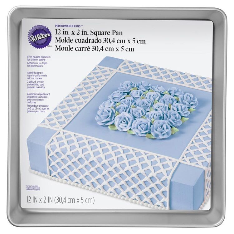 MOLDE CUADRADO ALUMINIO 30 X 5 CM WILTON