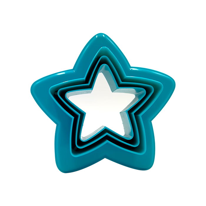 CORTADOR GALLETAS METALICO ESTRELLA 3 PIEZAS ALEGRIA