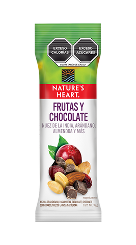 Snack frutas y chocolate - 35 gr