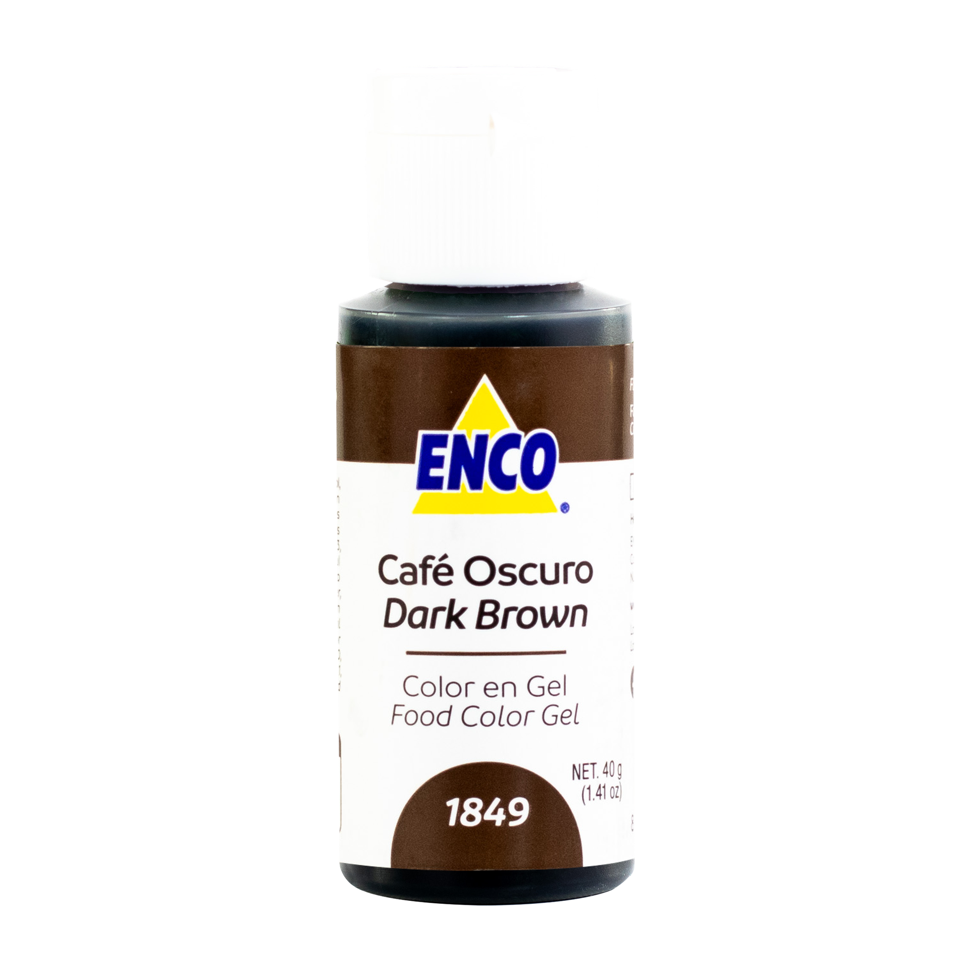 COLOR EN GEL CAFÉ OSCURO 40 GR ENCO