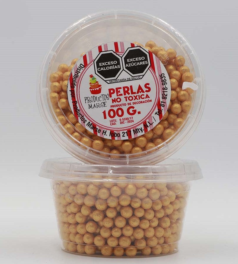 PERLA MATE GRANDE ORO 100 GR MARSE PM022