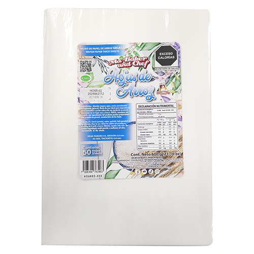 OBLEA GRUESA 50 PIEZAS MA BAKER