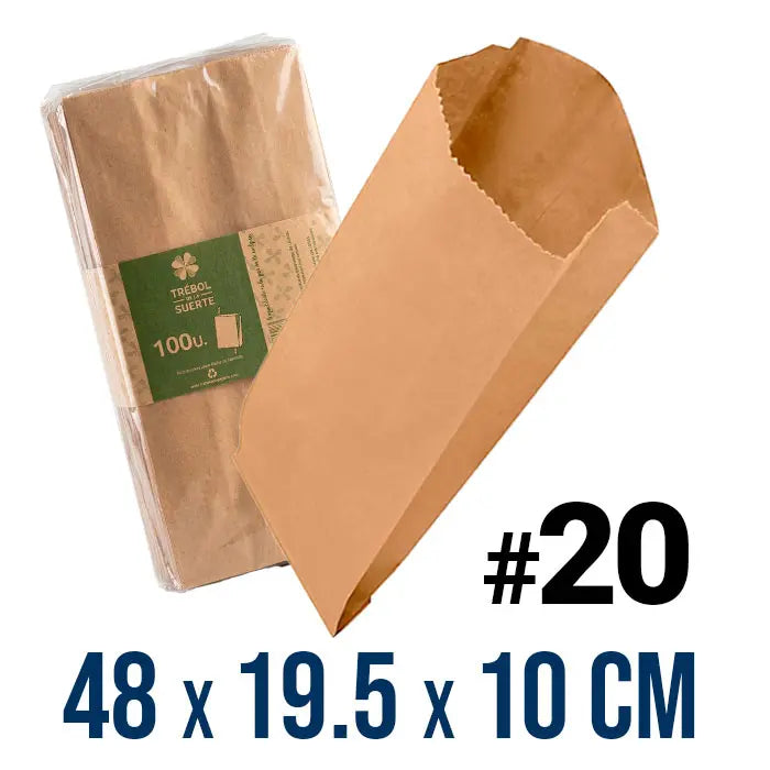 BOLSA PARA PAN #20 PAQUETE CON 100 PZ