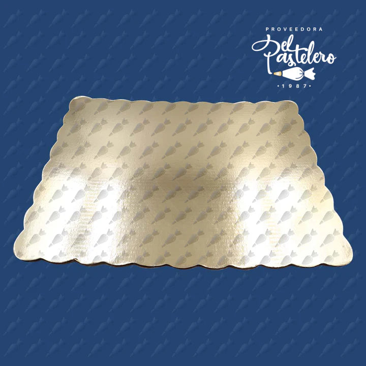 BASE DE CARTON RECTANGULAR 33 X 46 CM PAQ 50 PIEZAS