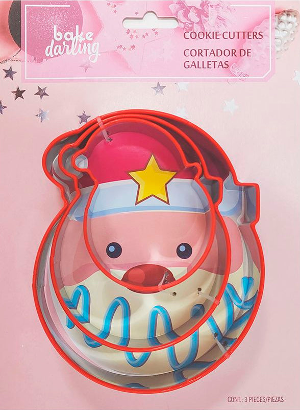 CORTADOR GALLETAS METALICO SANTA CLAUS BAKE DARLING