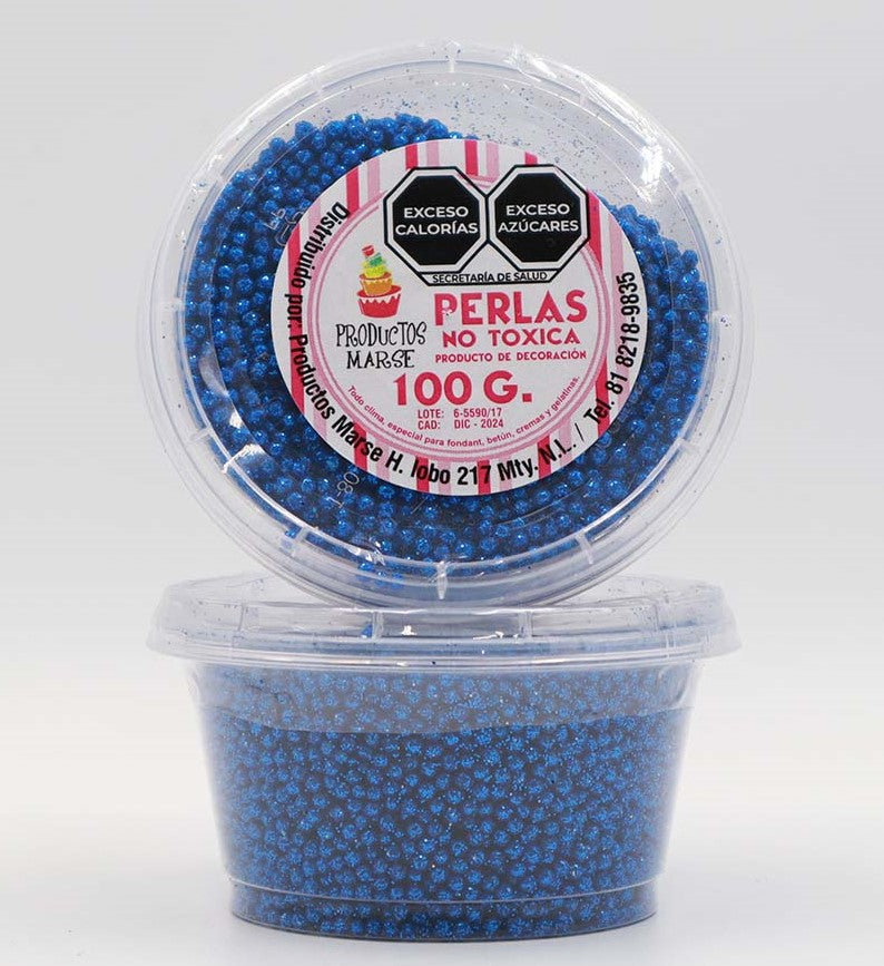 PERLA DIAMANTADA MINI AZUL REY 100 GR MARSE PDARMI001