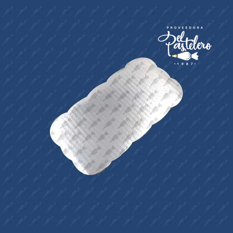 BASE DE CARTON RECTANGULAR 15 X 35CM PAQ 50 PIEZAS