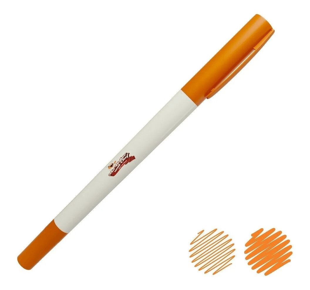 PLUMON NARANJA DOBLE PUNTA MA BAKER