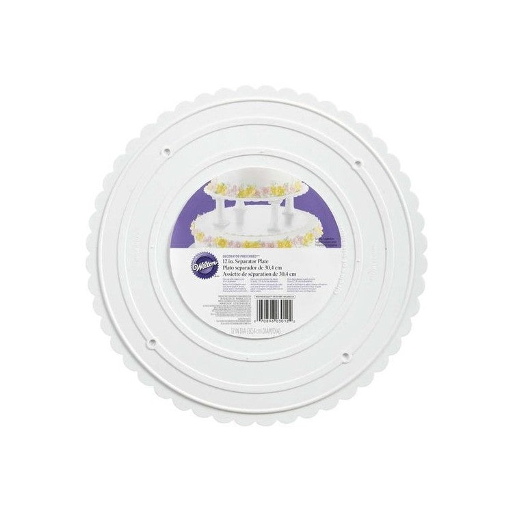 PLATO SEPARADOR 30CM BLANCO WILTON