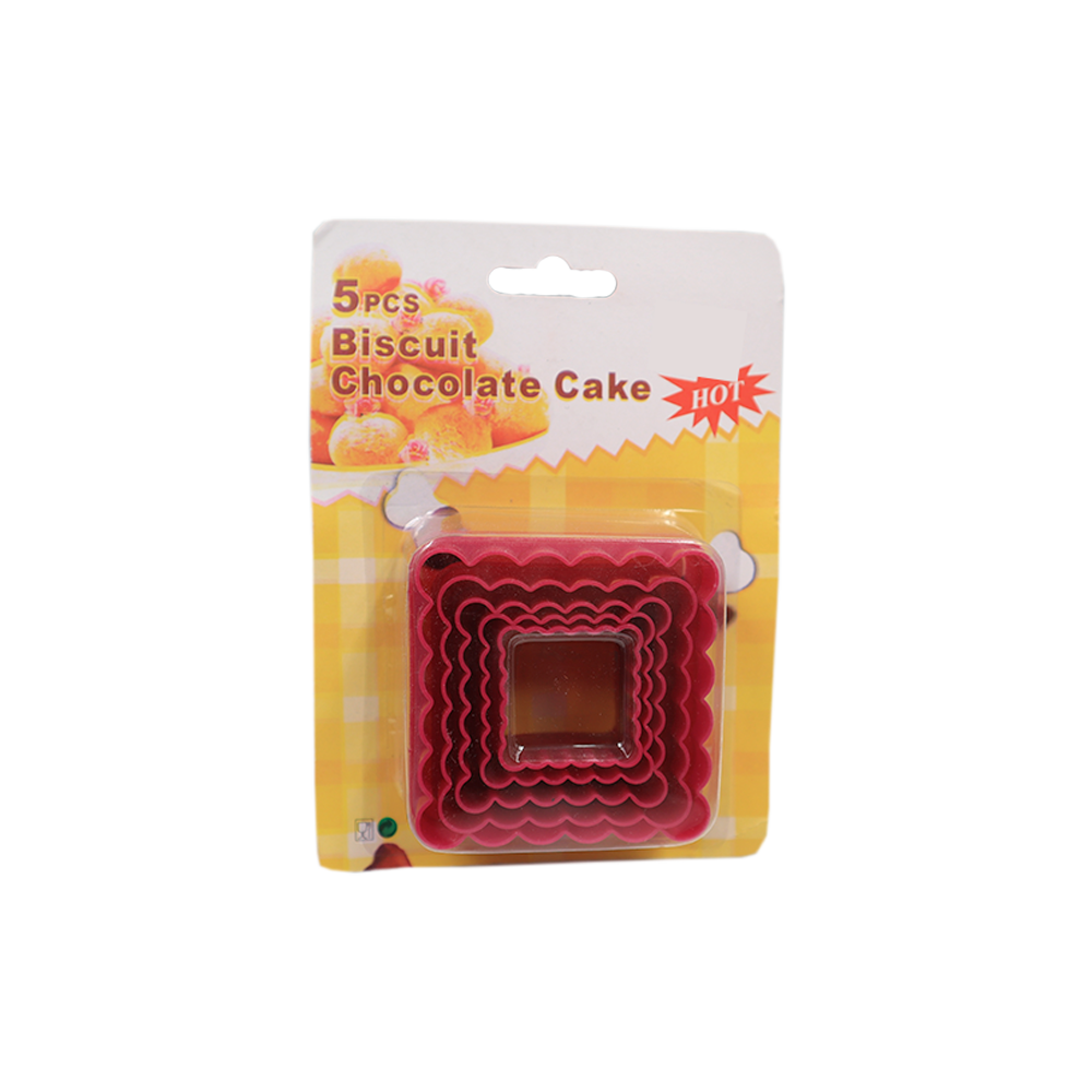 JUEGO DE CORTADORES CUADRADOS 5 PIEZAS MARSE CM100