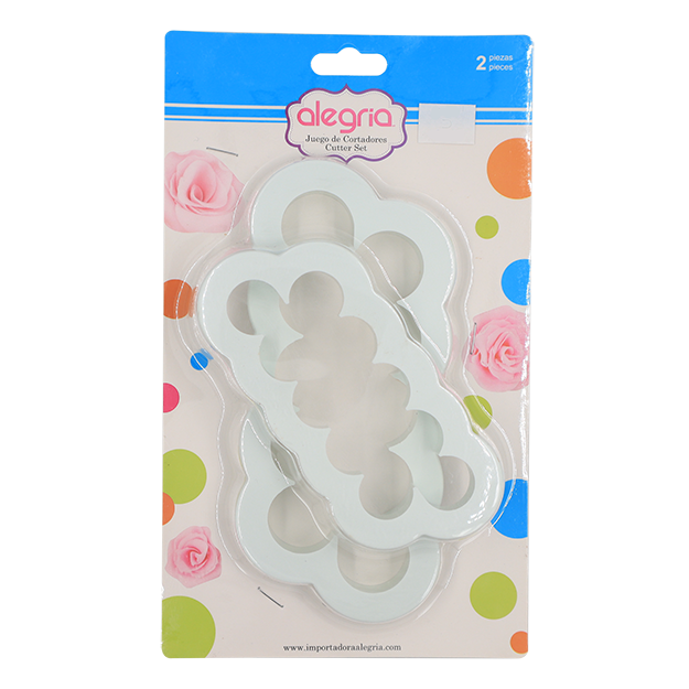 CORTADOR FONDANT PLASTICO FORMADOR ROSA ALEGRIA