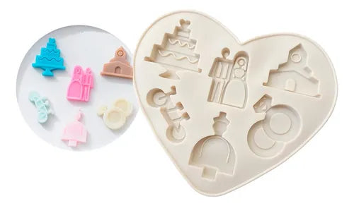 MOLDE SILICON BODA SAN VALETIN