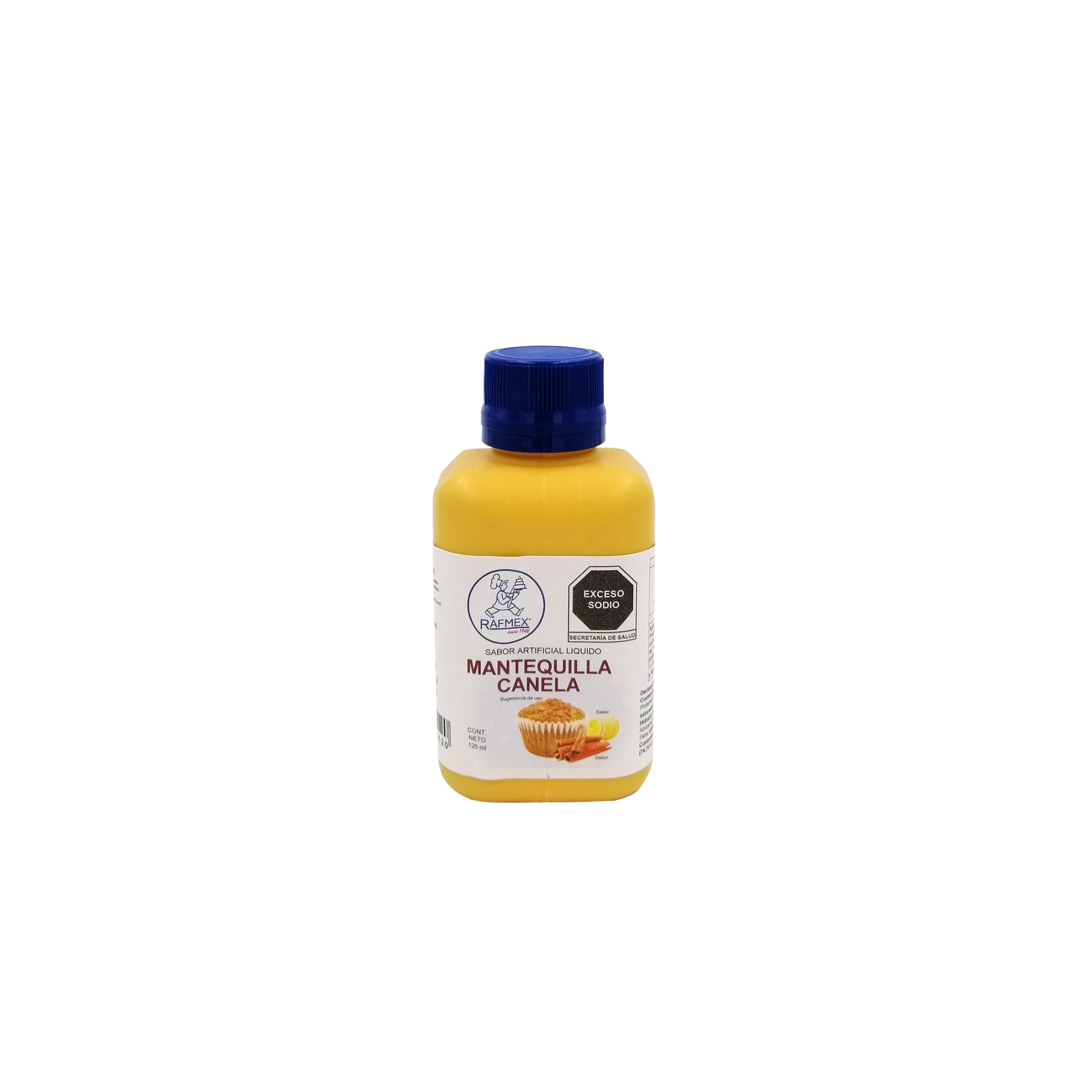 ESENCIA MANTEQUILLA HORNEABLE CANELA FRASCO 125 ML RAFMEX