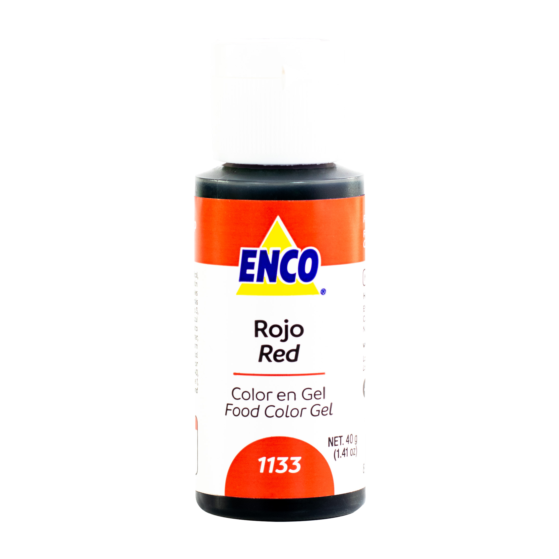 COLOR EN GEL ROJO 40 GR ENCO
