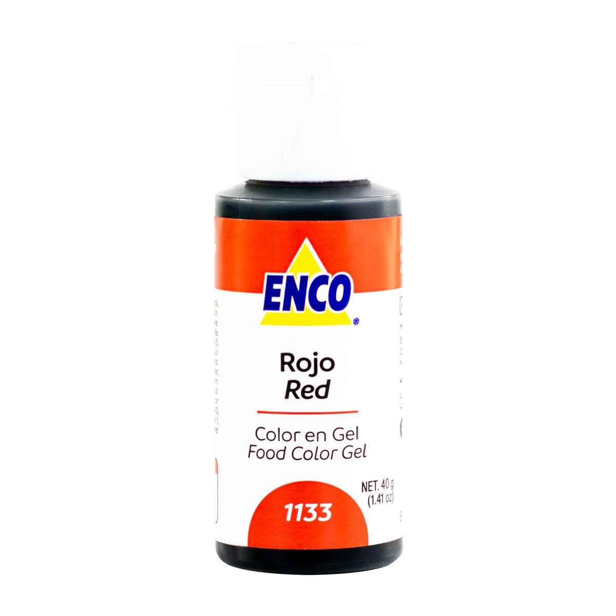 COLOR EN GEL ROJO 40 GR ENCO – Distribuidora Del Pastelero