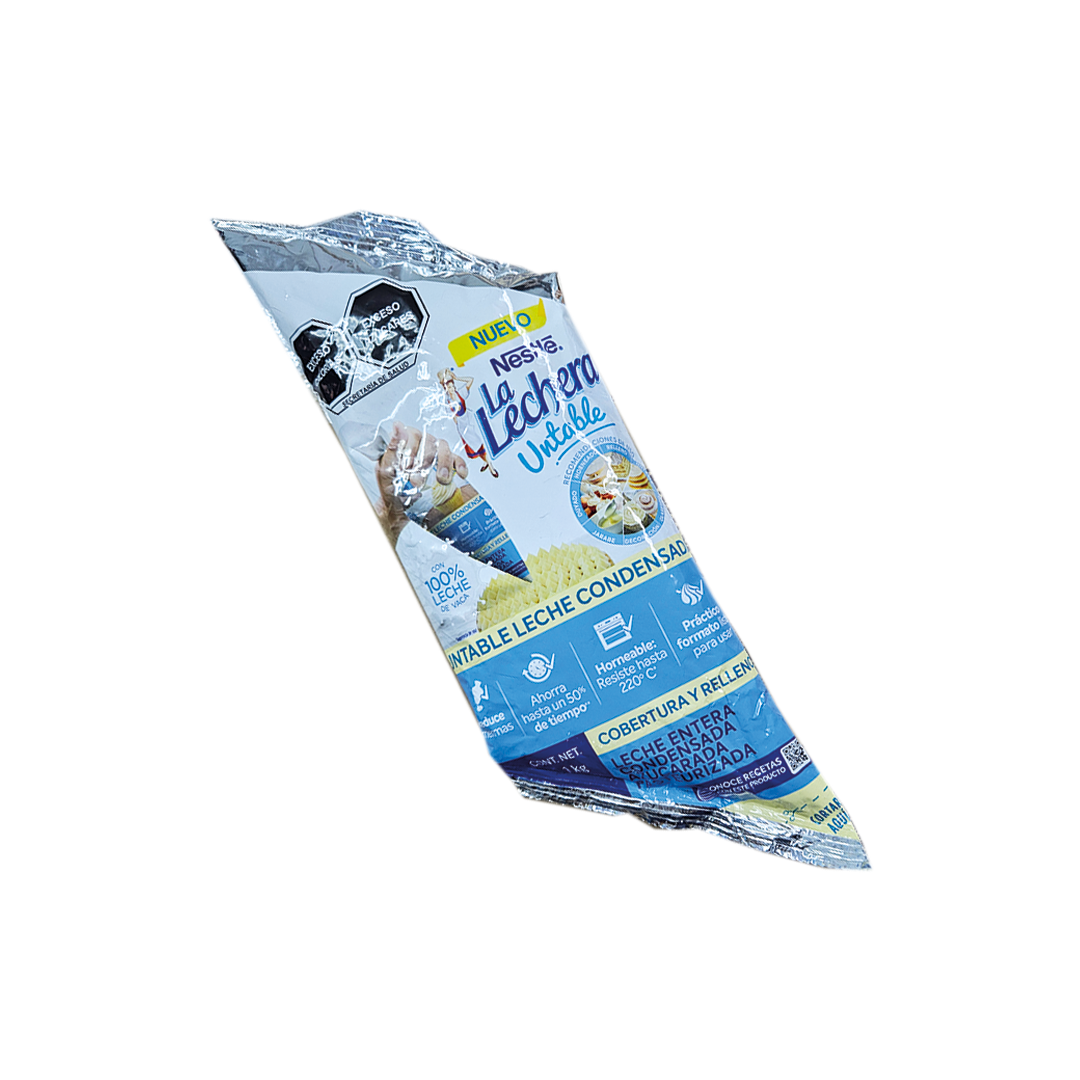 LECHE CONDENSADA UNTABLE EN MANGA LA LECHERA 1 KG NESTLE