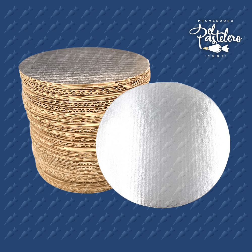 BASE DE CARTON REDONDA 30CM PAQUETE 50 PIEZAS