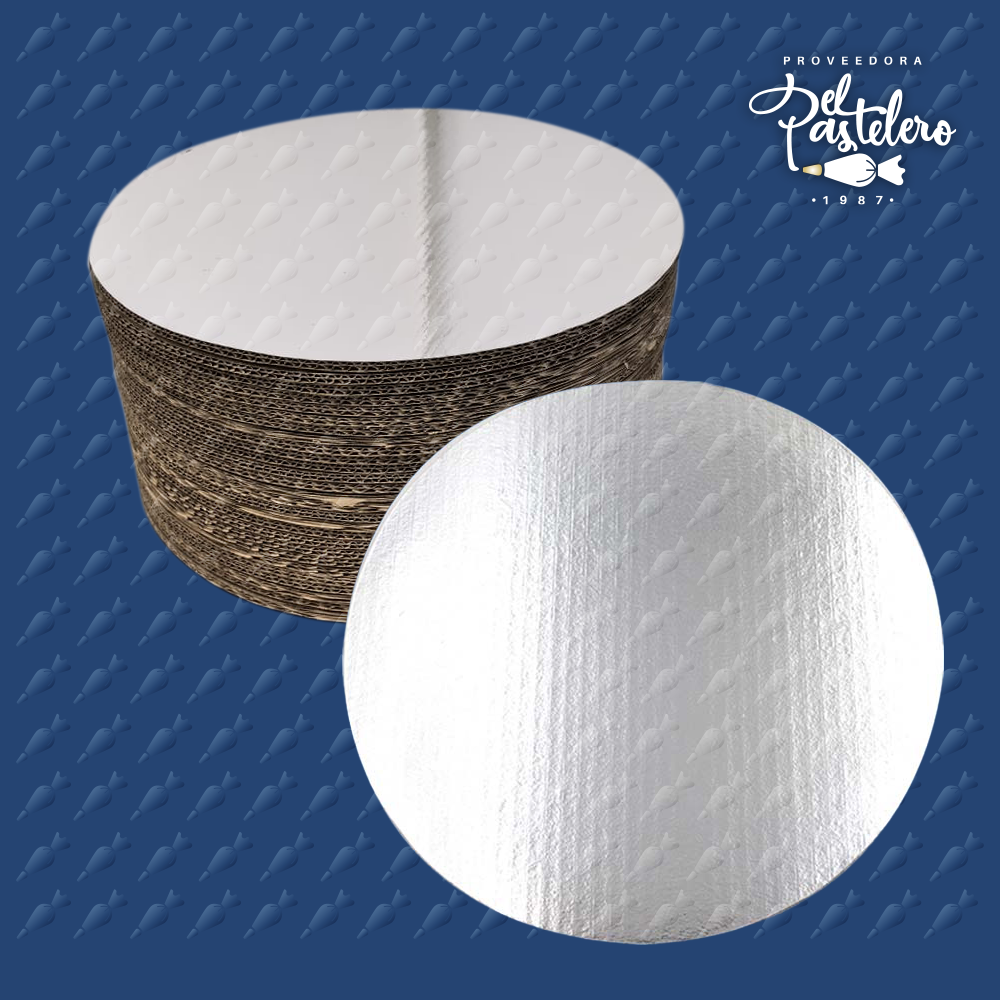 BASE DE CARTON REDONDA 36CM PAQUETE 50 PIEZAS