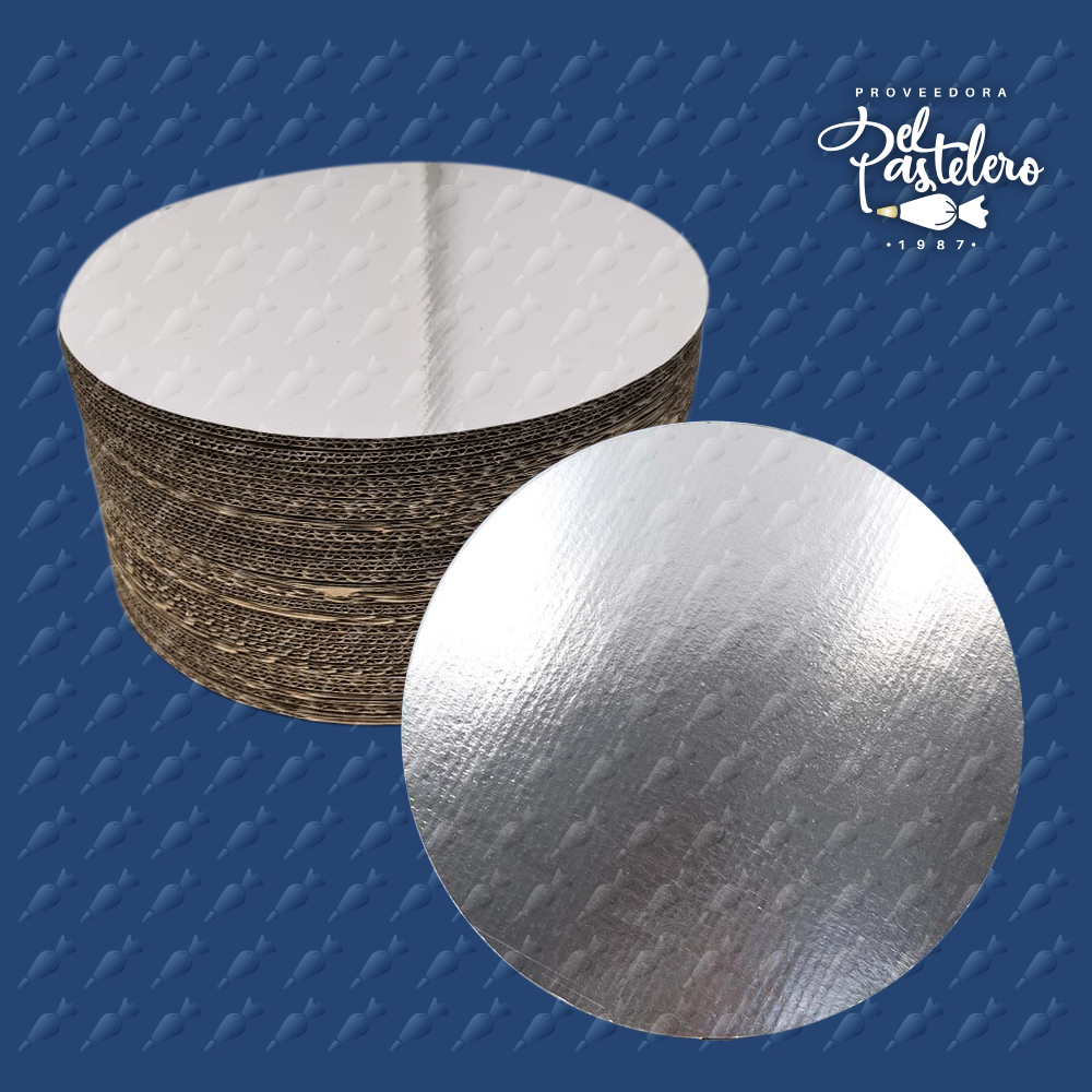 BASE DE CARTON REDONDA 45CM PAQUETE 50 PIEZAS