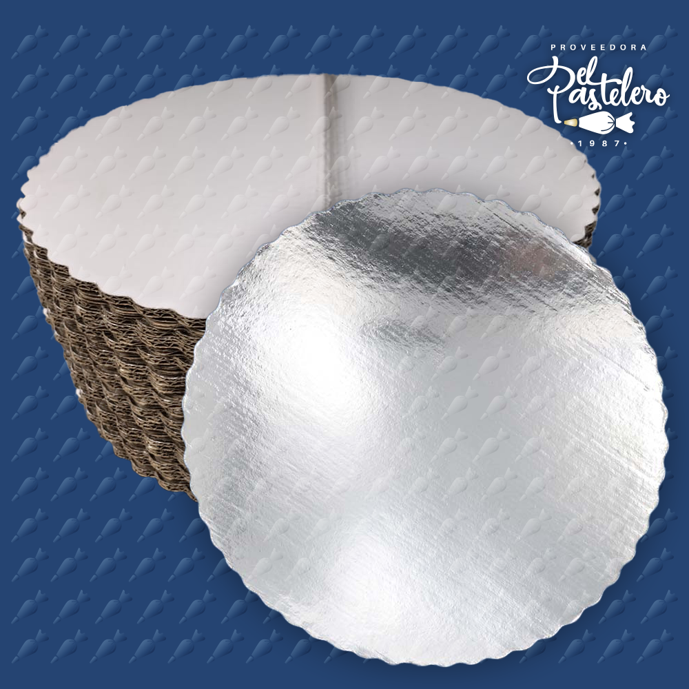 BASE DE CARTON REDONDA 52CM PAQUETE 50 PIEZAS
