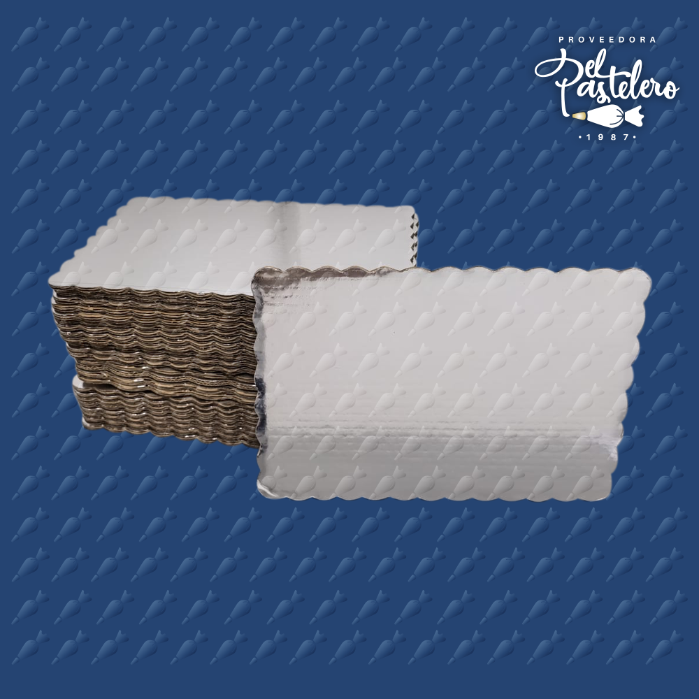 BASE DE CARTON RECTANGULAR 20 X 30 CM PAQUETE 50 PIEZAS
