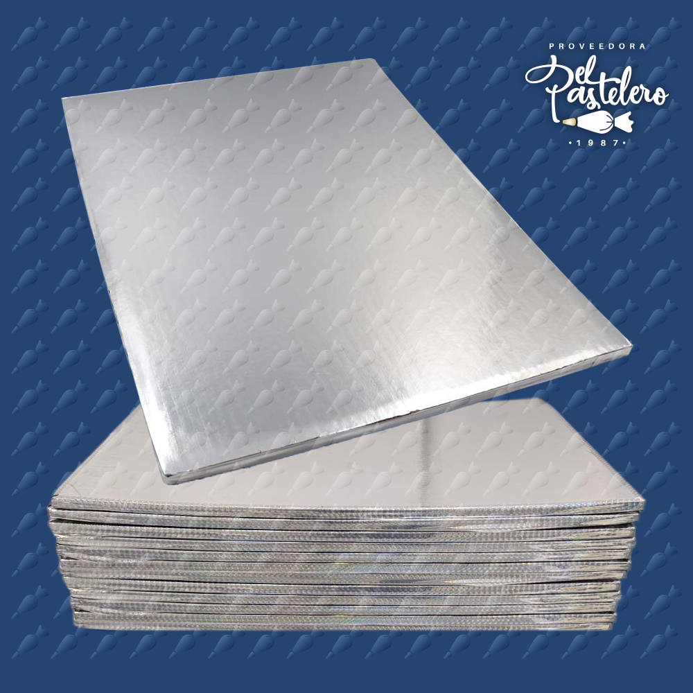 BASE RECTANGULAR DOBLE LISTON 35 X 47 CM PAQUETE 50 PIEZAS
