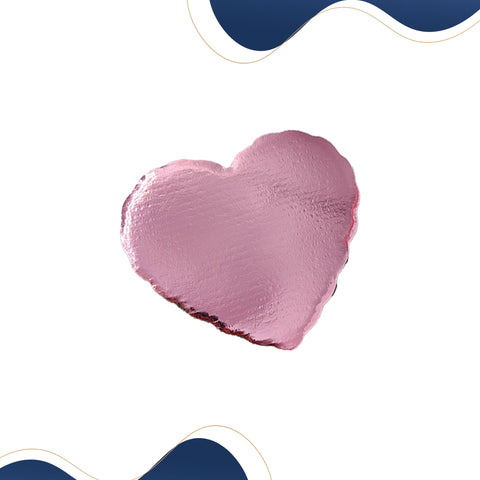 Base Cartón Corazón 22 cm Rosa - Paquete 50 Piezas