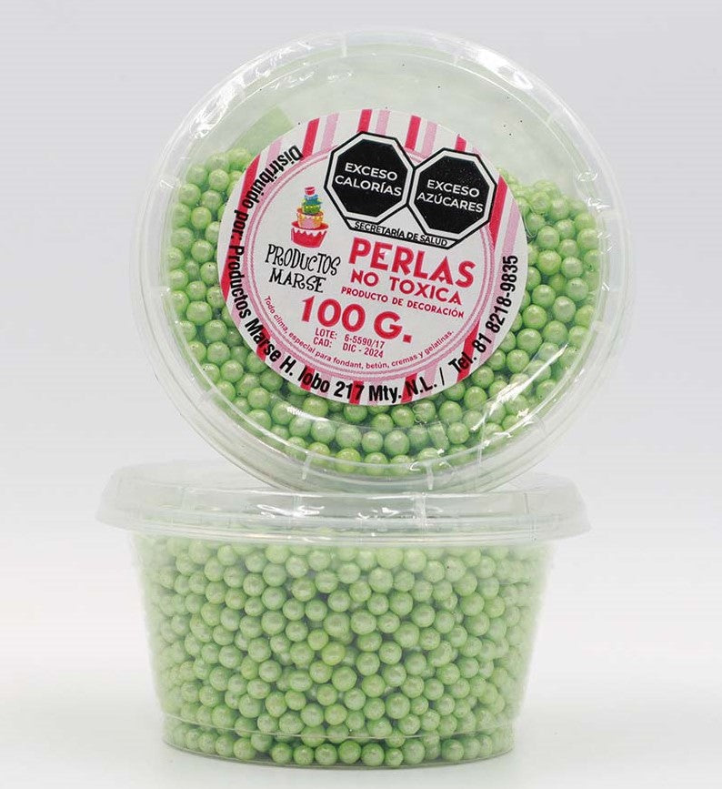 PERLA MATE MEDIANA VERDE 100 GR MARSE