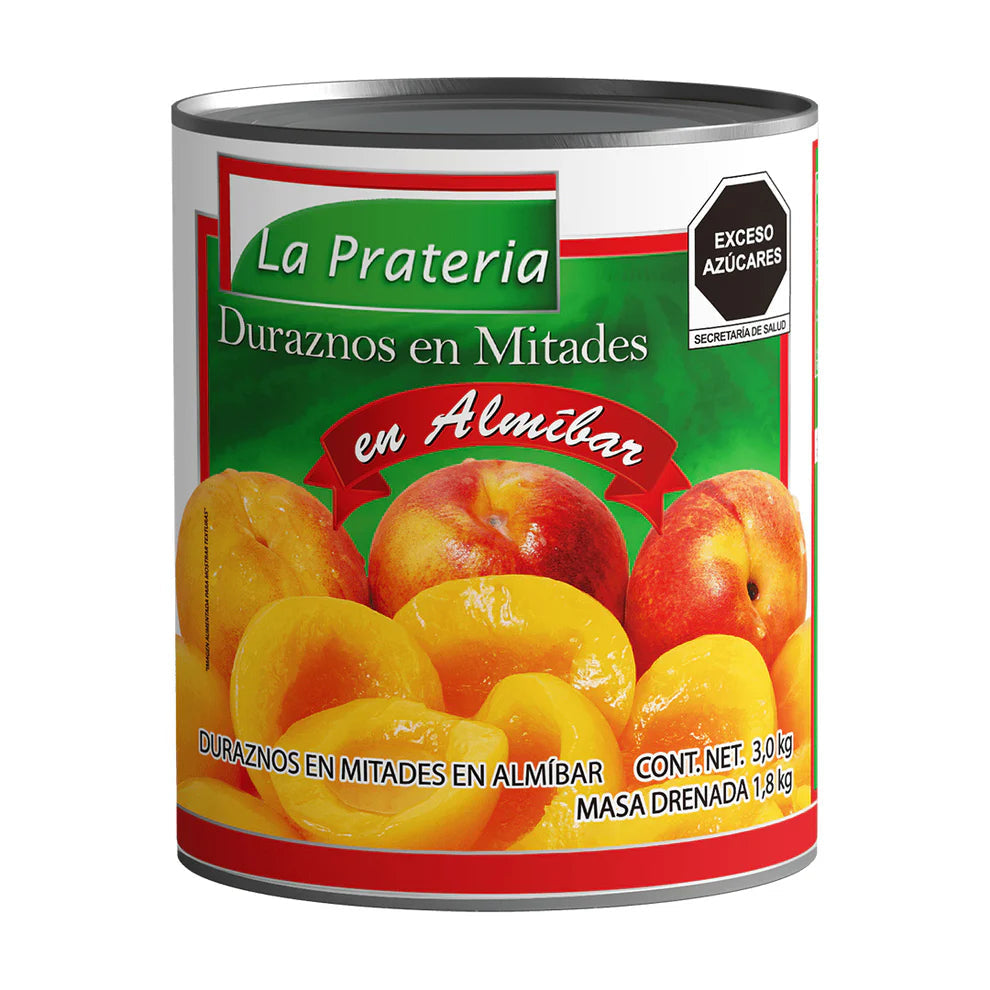 DURAZNO CUBOS LATA 3 KG PRATERIA