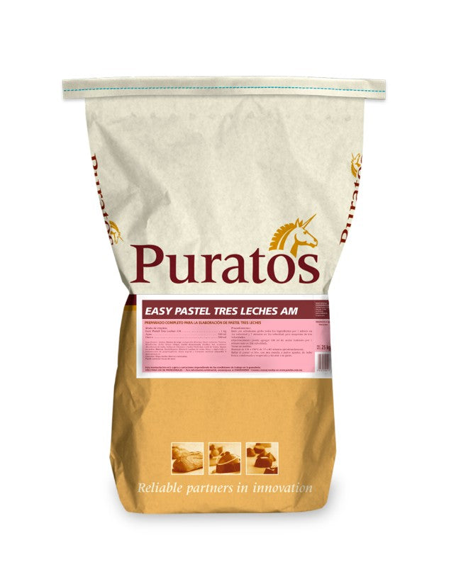 HARINA PREPARADA EASY PASTEL TRES LECHES BULTO 25 KG PURATOS