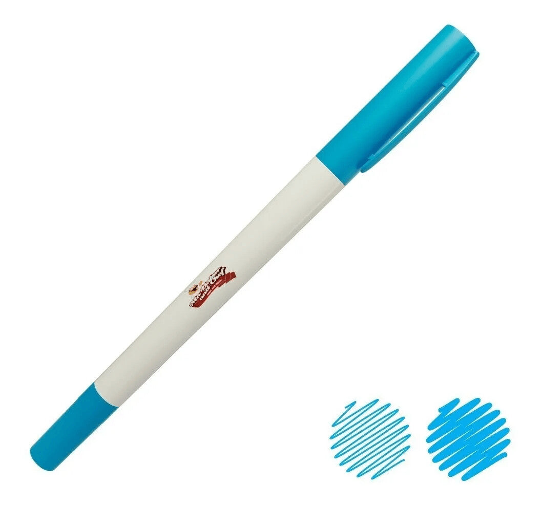 PLUMON AZUL CIELO DOBLE PUNTA MA BAKER