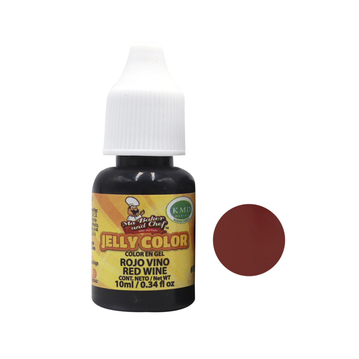 COLOR GEL ROJO VINO 10 ML MA BAKER