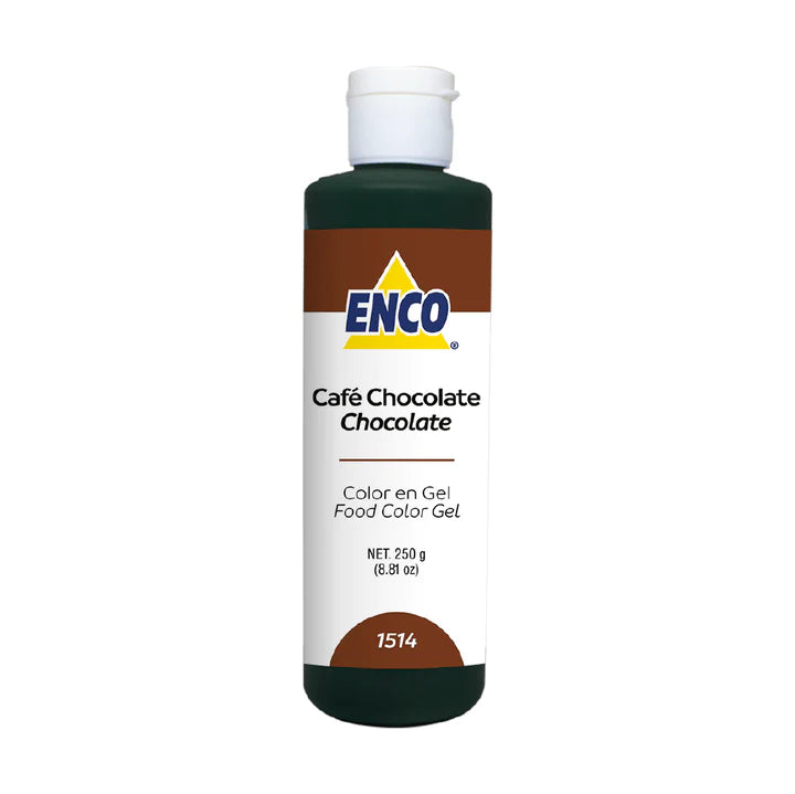 COLOR EN GEL CAFÉ CHOCOLATE 250 GR ENCO
